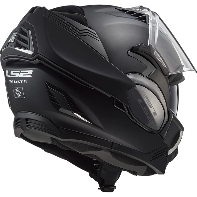 LS2 FF900 Valiant II Solid P/J Klappbares Motorradhelm - Matt Schwarz