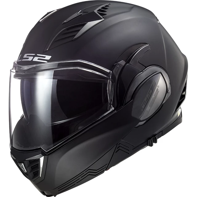 LS2 FF900 Valiant II Solid P/J Klappbares Motorradhelm - Matt Schwarz
