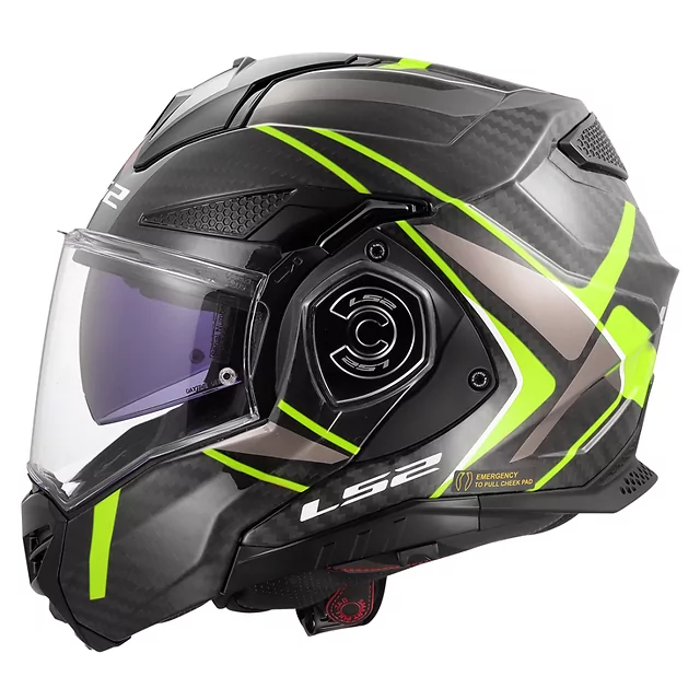 Klapphelm LS2 FF901 Advant X C Future II H-V Yellow P/J