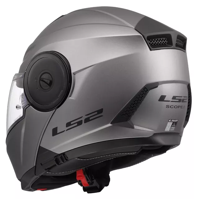 LS2 FF902 Scope II Solid Matt Titanium Motorradhelm zum Aufklappen
