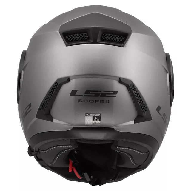 LS2 FF902 Scope II Solid Matt Titanium Motorradhelm zum Aufklappen