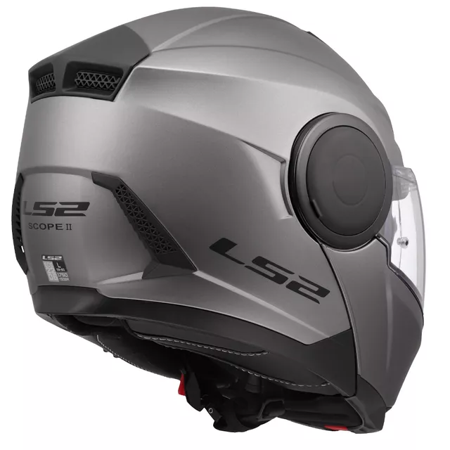 LS2 FF902 Scope II Solid Matt Titanium Motorradhelm zum Aufklappen
