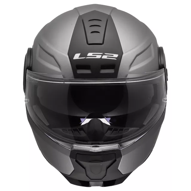 LS2 FF902 Scope II Solid Matt Titanium Motorradhelm zum Aufklappen