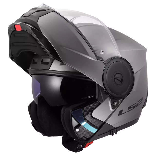 LS2 FF902 Scope II Solid Matt Titanium Motorradhelm zum Aufklappen