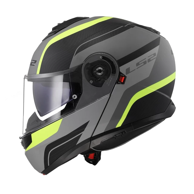 Klapphelm LS2 FF908 Strobe II Matt Schwarz H-V Gelb