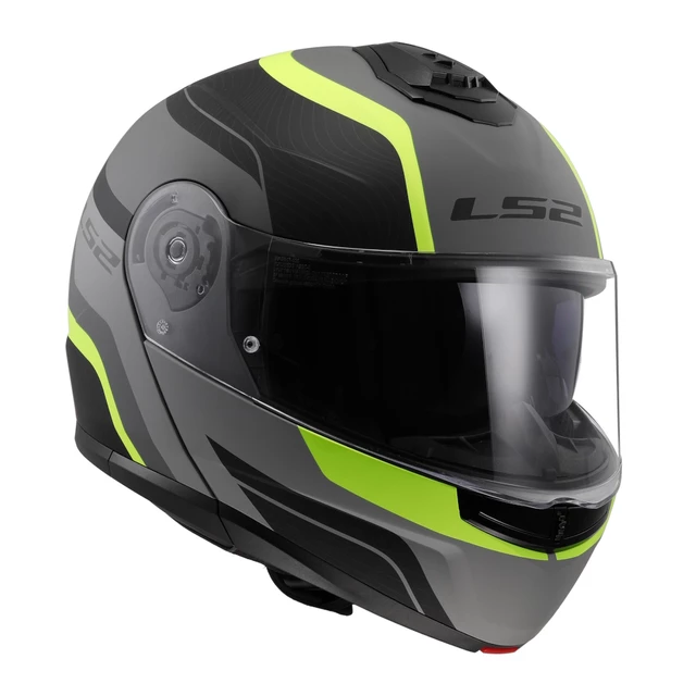 Klapphelm LS2 FF908 Strobe II Matt Schwarz H-V Gelb