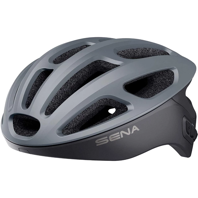 SENA R1 Fahrradhelm mit integriertem Headset - schwarz - matt grau