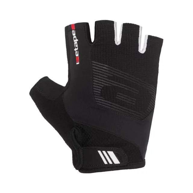 Fahrradhandschuhe Etape Garda - schwarz/gelb fluo - schwarz