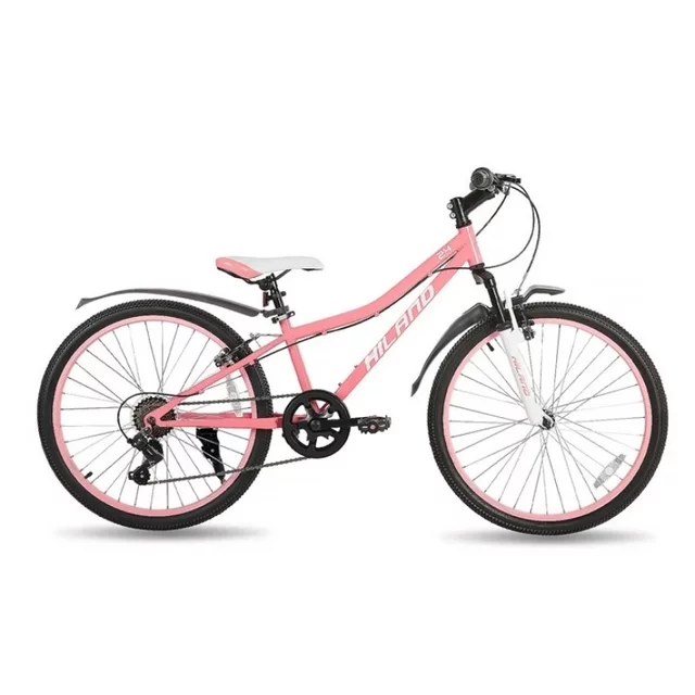 Hiland Climber 24" Junior-Mountainbike • 140–160 cm - schwarz - rosa