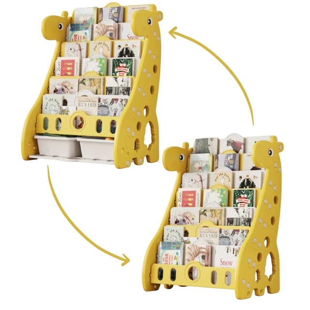 Kinderbibliothek inSPORTline Girafondo - gelb