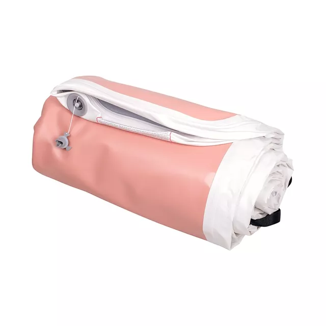 Airtrack inSPORTline Airstunt 400x100x10 cm korallenrosa mit elektrischer Pumpe