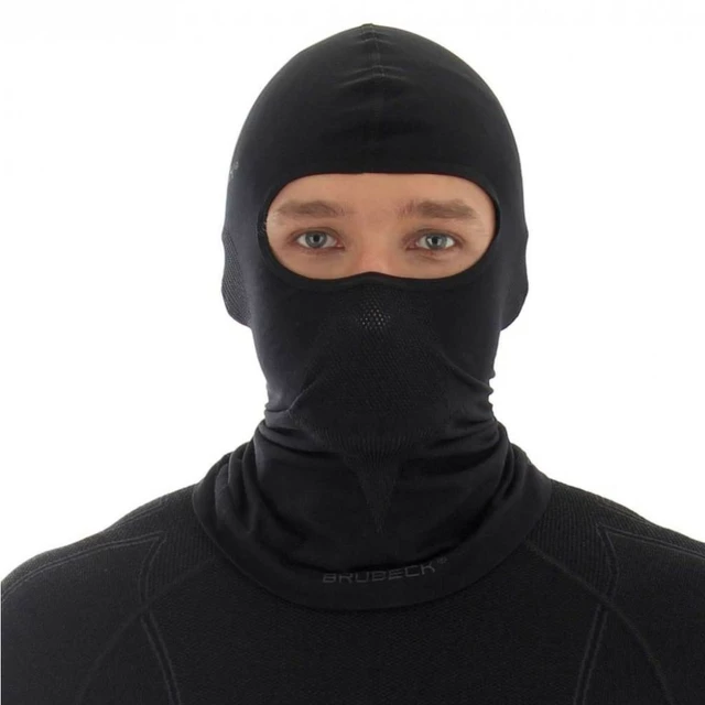 Unisex-Sturmhaube Brubeck KM00010A - schwarz - schwarz