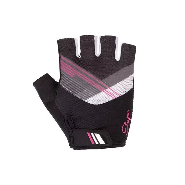Damen-Fahrradhandschuhe Etape Liana - schwarz - růžová/černá