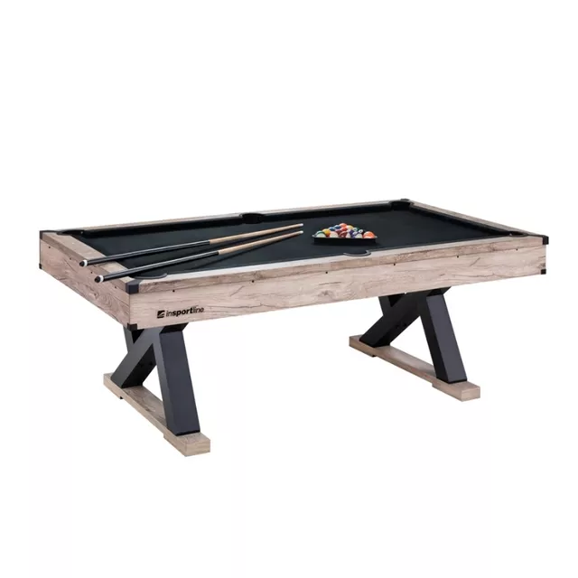 3in1 inSPORTline Residento Billardtisch mit Bank - helles Holz