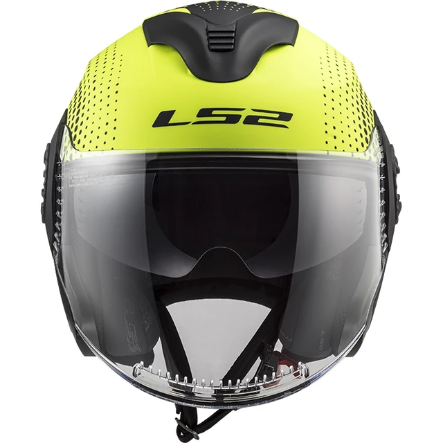LS2 OF570 Verso Motorradhelm - Spin Matt Hi Vis Yellow