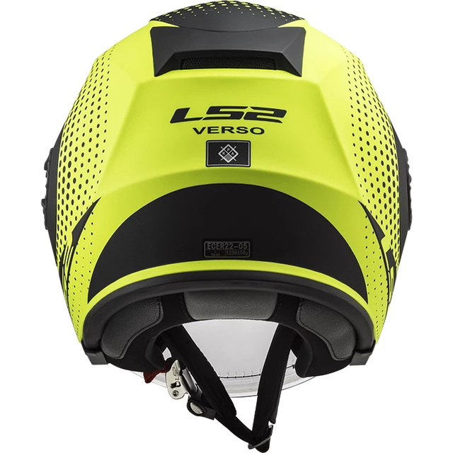 LS2 OF570 Verso Motorradhelm - Spin Matt Hi Vis Yellow