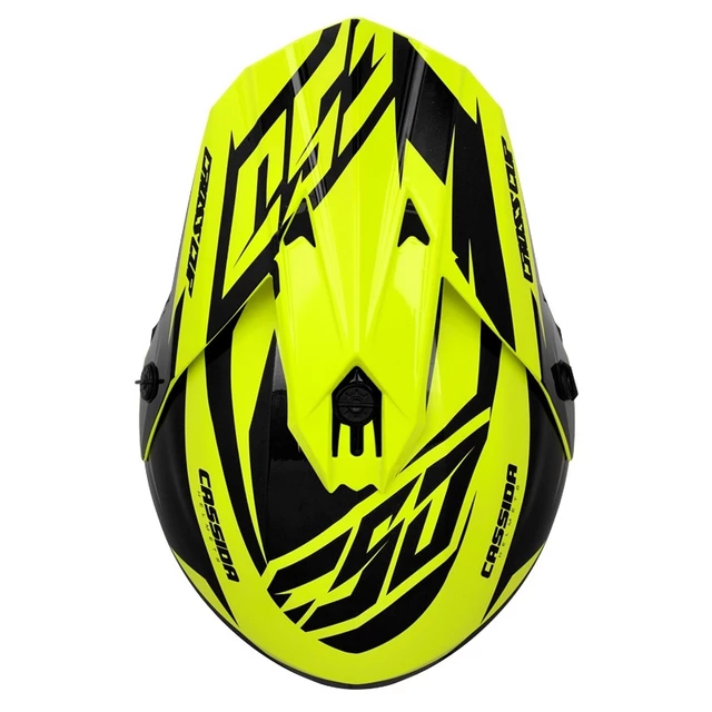 Cassida Cross Cup Two Motocross Helm - orange hivis/weiss/schwarz/grau