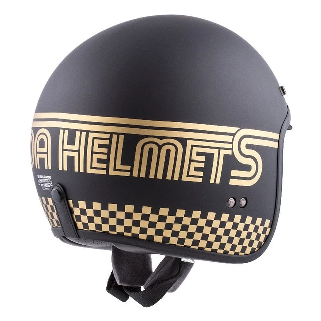 Cassida Oxygen Rondo Motorradhelm - schwarz matt/golden