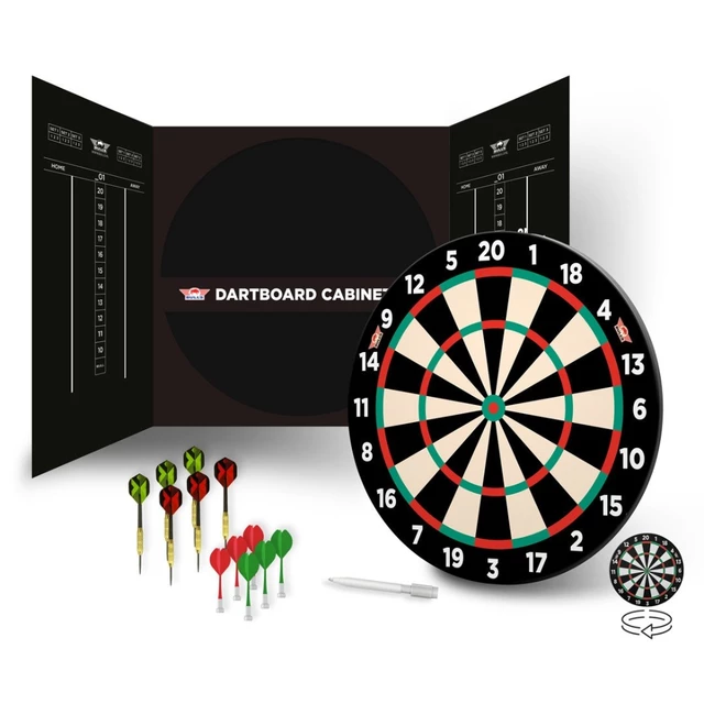 Bull's Magnetische Papier Dartscheibe Schrank Set