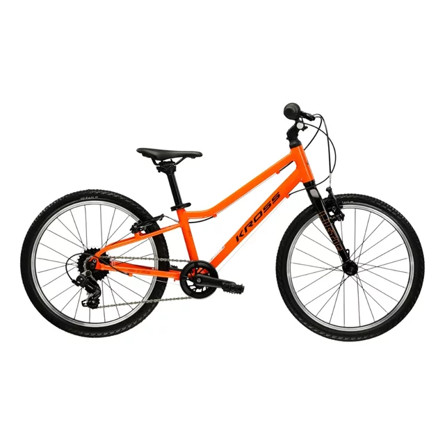 Kinderfahrrad Kross Liftie 20" - Modell 2025 - oranžová / černá / lesk - oranžová / černá / lesk