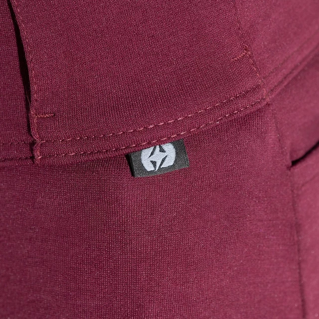 Damen-Moto-Leggings Oxford Super Leggings 2.0 burgundy