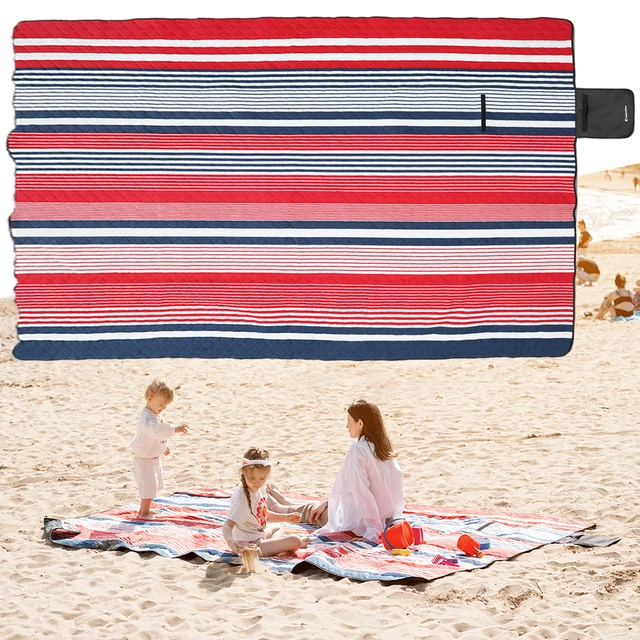 Picknickdecke inSPORTline Livetino 300x200 cm - klidný oceán - ibišková noc