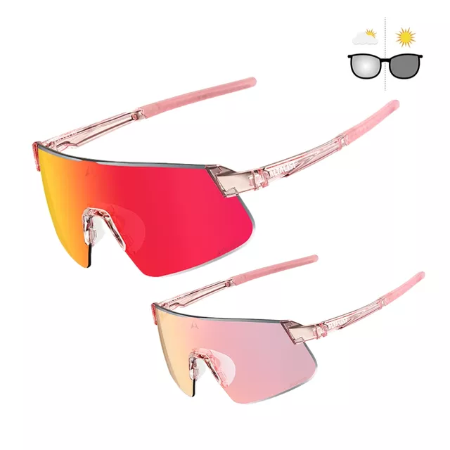 Photochromatische Sonnenbrille Altalist Hayate R2 Photochromatisch - modrá s modrými skly - růžová s červenými skly
