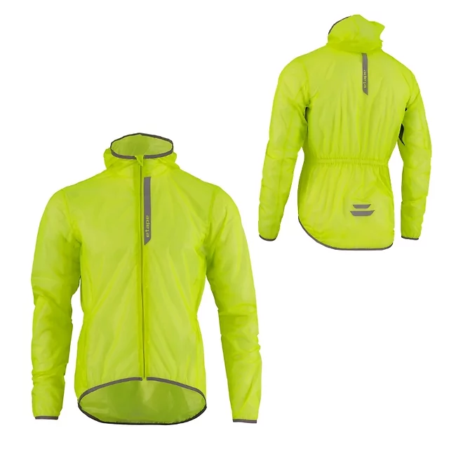 Herren-Regenjacke Etape Vento - gelb fluo - gelb fluo