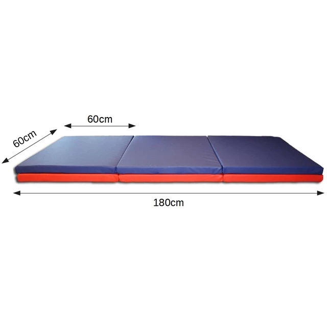 inSPORTline Pliago 180x60x5 faltbare Gymnastikmatte - rot