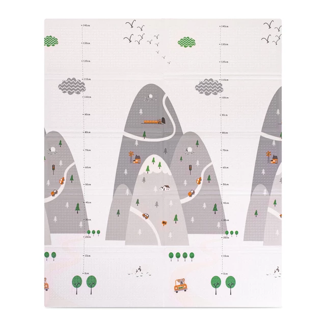 Faltbare Kindermatte inSPORTline Michlino 180x160x1,2 cm - Zvířátka abc/Zvířatka louka