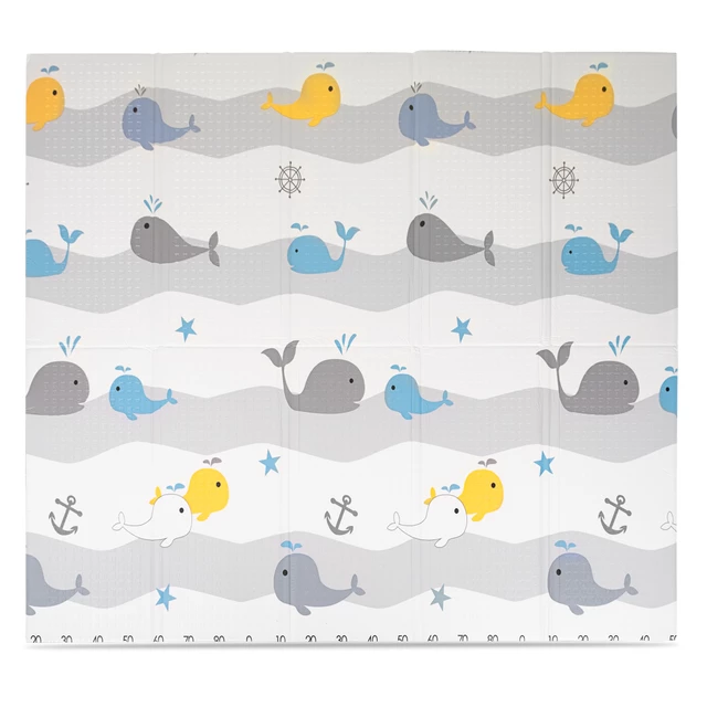 Faltbare Kindermatte inSPORTline Michlino 150x180x1,2 cm - Safari/Silnice
