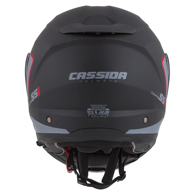 Cassida Compress 2.0 Refraction Motorradhelm - gelb hivis/schwarz/grau