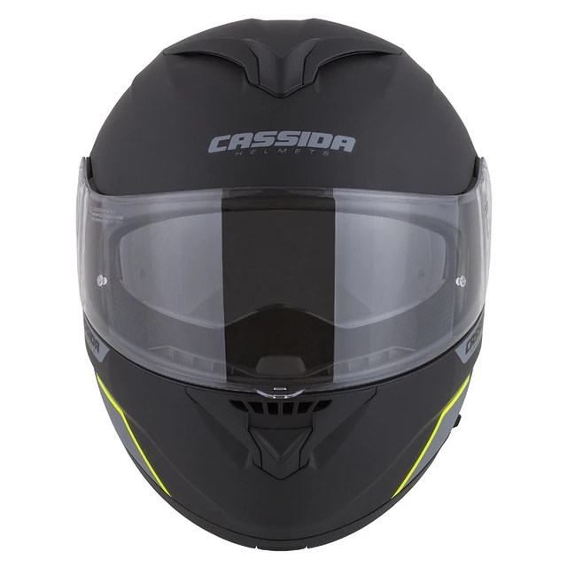 Cassida Compress 2.0 Refraction Motorradhelm - gelb hivis/schwarz/grau