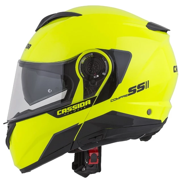 Cassida Compress 2.0 Refraction Motorradhelm - gelb hivis/schwarz/grau