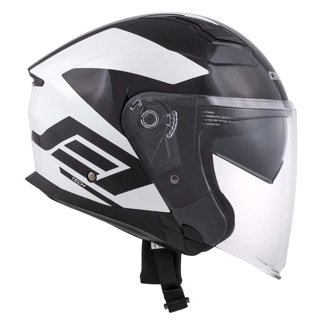 Cassida Jet Tech Corso Motorradhelm - schwarz matt/gelb hi-vis