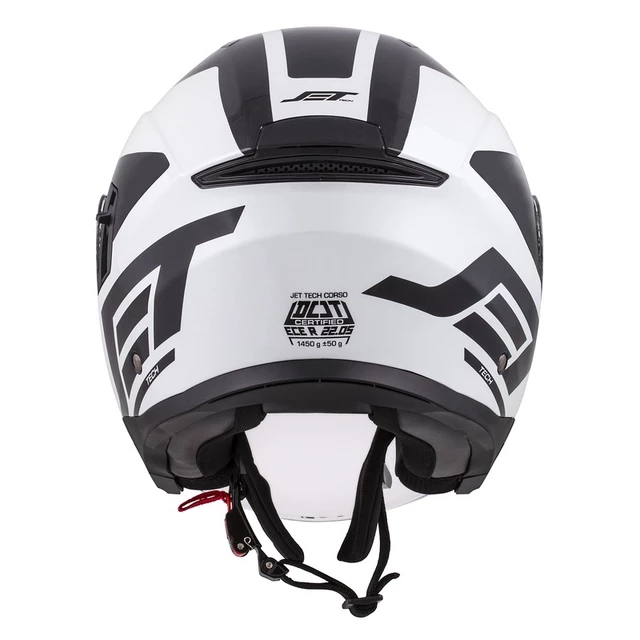 Cassida Jet Tech Corso Motorradhelm - schwarz matt/gelb hi-vis