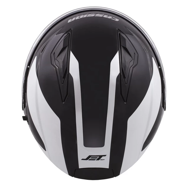 Cassida Jet Tech Corso Motorradhelm - schwarz matt/gelb hi-vis