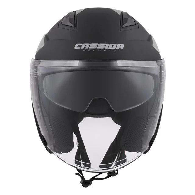 Cassida Jet Tech Corso Motorradhelm - schwarz matt/gelb hi-vis