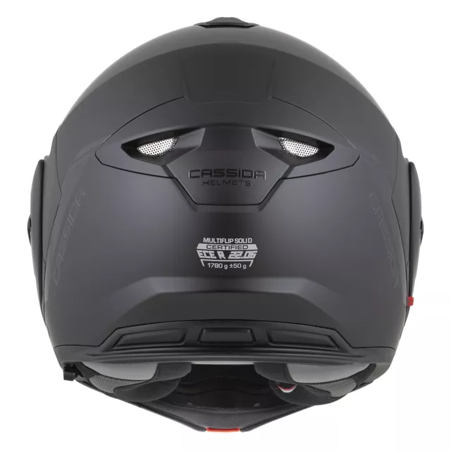 Cassida MultiFlip Solid BlackOut P/J Klapp-Motorradhelm - černá matná/černá