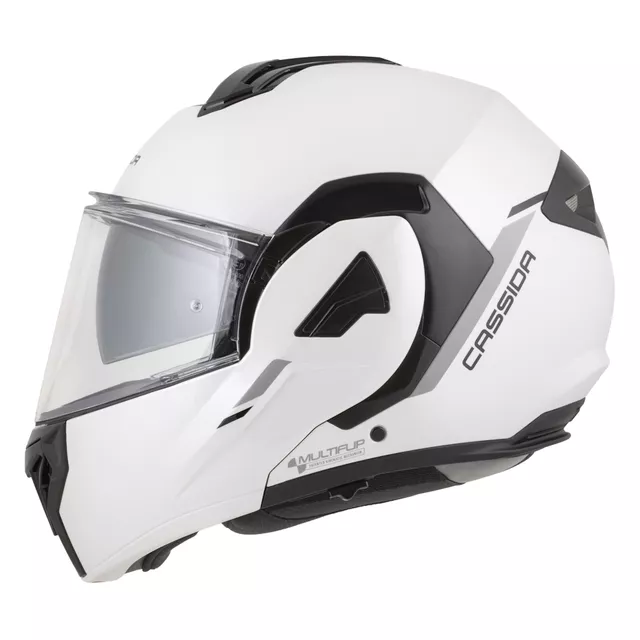 Cassida MultiFlip Solid P/J Klapp-Motorradhelm - černá matná/červená/šedá