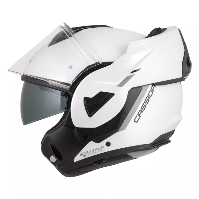 Cassida MultiFlip Solid P/J Klapp-Motorradhelm - černá matná/červená/šedá