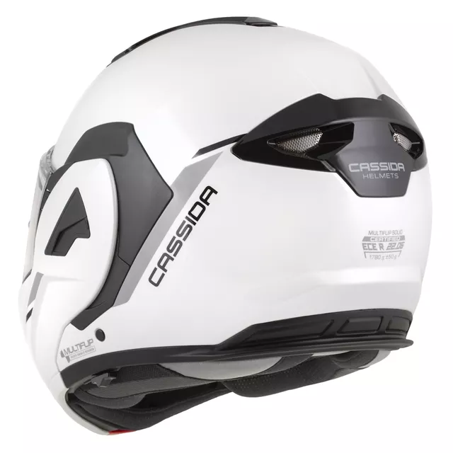 Cassida MultiFlip Solid P/J Klapp-Motorradhelm - černá matná/červená/šedá
