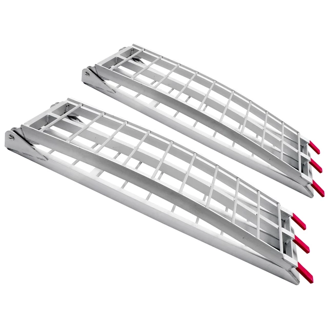 Q-TECH klappbare breite Aluminiumrampe 1 Paar