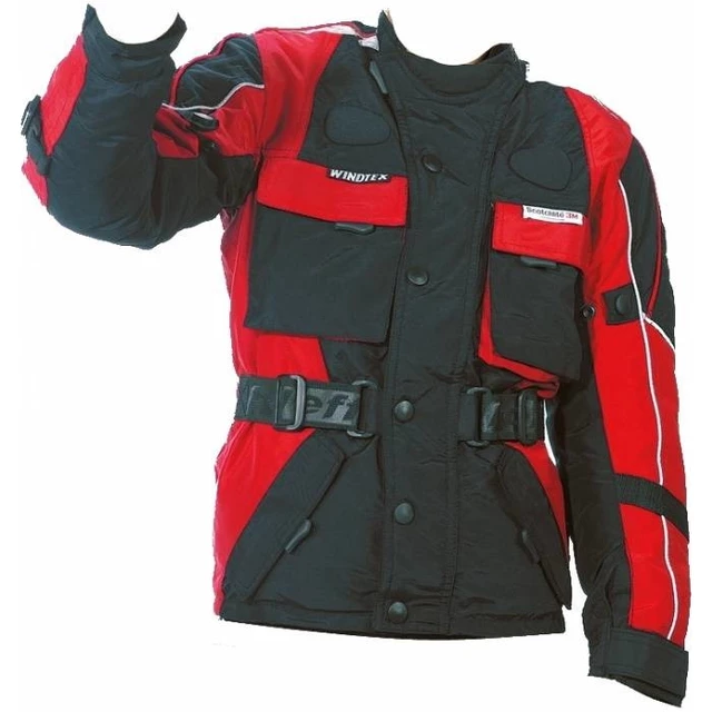 Kinder Motorradjacke ROLEFF Kids - rot-schwarz - rot-schwarz