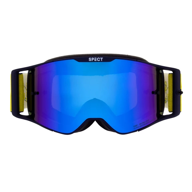 Motocrossbrille RedBull Spect Torp blau matt, spiegelblau plexi