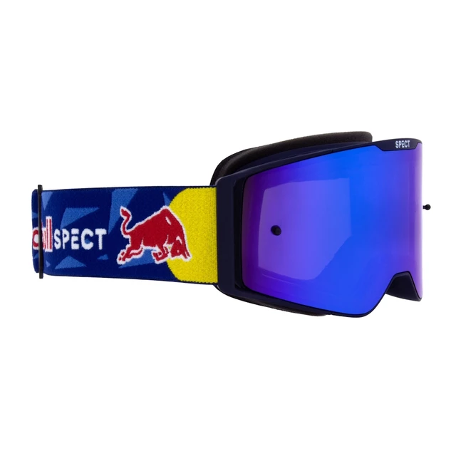 Motocrossbrille RedBull Spect Torp blau matt, spiegelblau plexi