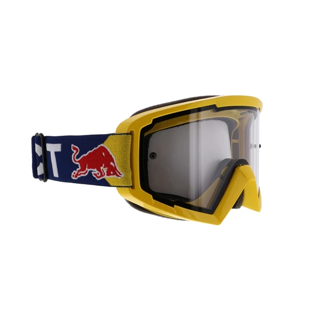 Motocross-Schutzbrille RedBull Spect Whip, gelb, klares Plexiglas