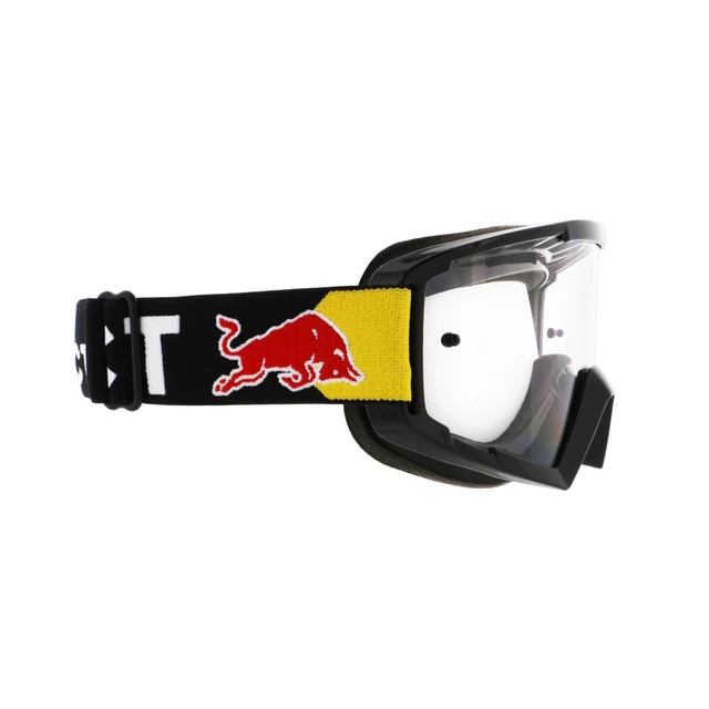 Motocross-Schutzbrille RedBull Spect Whip, schwarz, klares Plexiglas