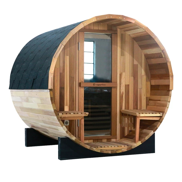 Finnische Fass-Sauna inSPORTline Viduor 400 - Zedernholz