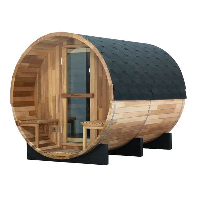 Finnische Fass-Sauna inSPORTline Viduor 600 - Zedernholz
